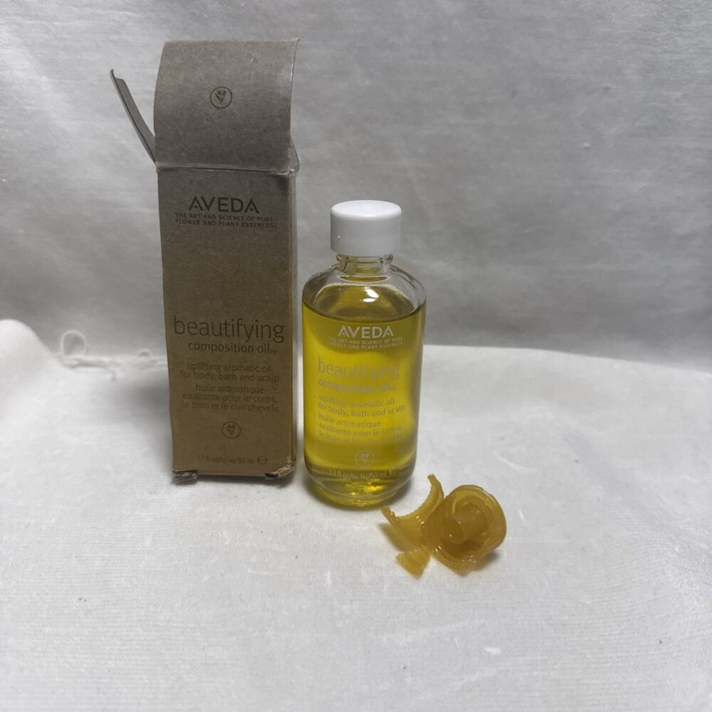 AVEDA Beautifying Composition Oil for Body, Bath, & Scalp 1.7 oz/ 50 ML READ